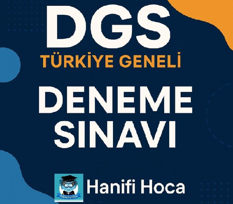 2026 DGS Türkiye Geneli Deneme Sınavı PDF (Hanifi Hoca)