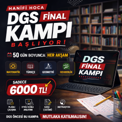 DGS Kampı 2026 | Hanifi Hoca ile Online Final ve Tekrar Kampı