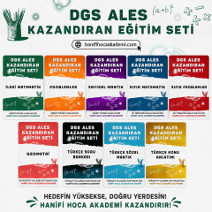 ALES Online Kurs 2027 | 1200 Saat Canlı Ders | Hanifi Hoca - 15 Kitap + 30 Deneme