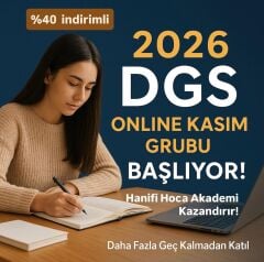 DGS Online Kurs 2026 | Canlı Ders ve Sıfırdan Eğitim (800 Saat + 15 Kitap)
