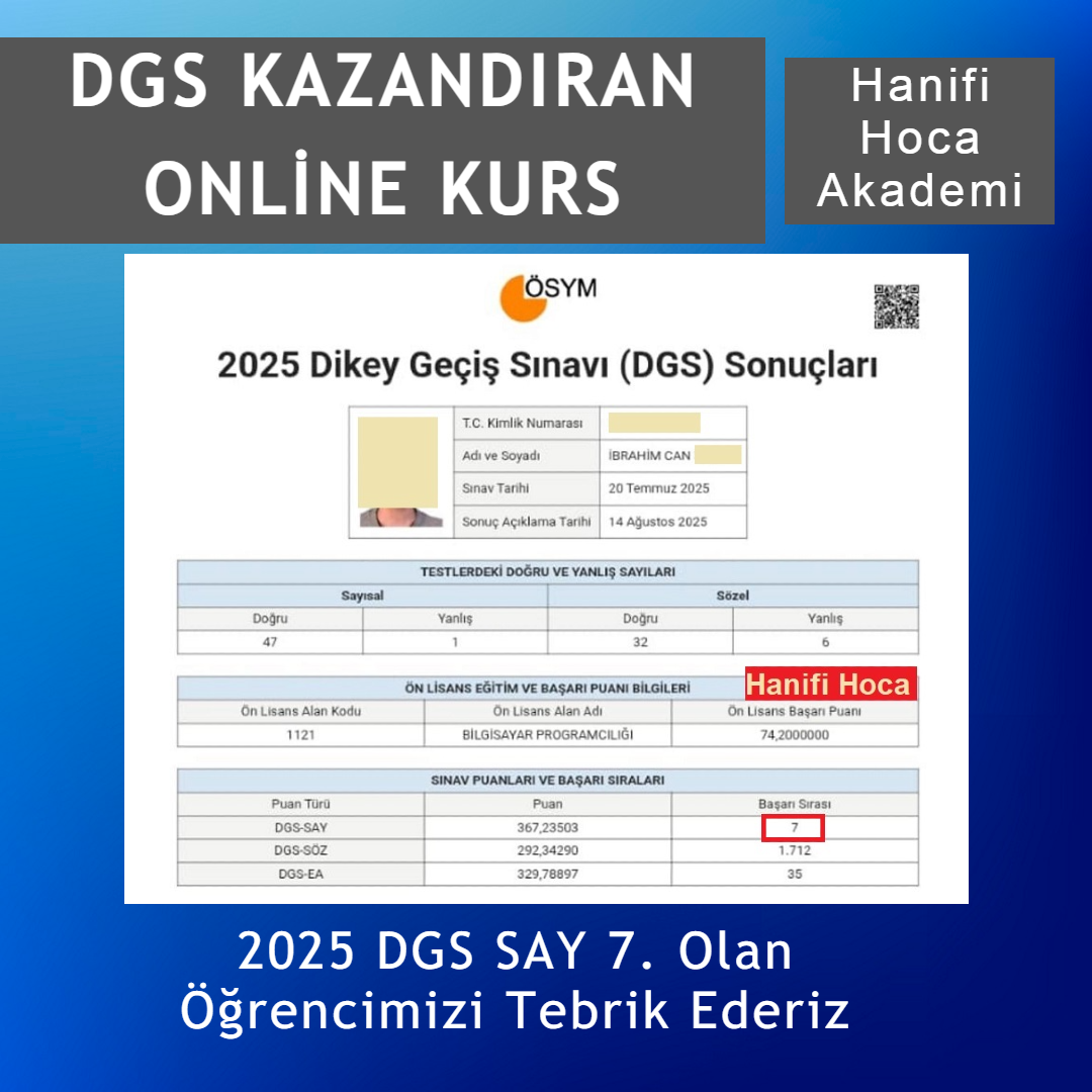DGS 7.CİSİ