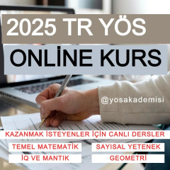 TR YÖS Online Kurs 2026 | Canlı Ders + Koçluk Desteği