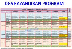 DGS ÇALIŞMA PROGRAMI (SAY SÖZ EA) - 4 AYLIK (16 HAFTA)