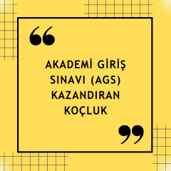 2026 AGS Koçluk - Akademi Giriş Sınavı (1 Aylık) KONTENJAN DOLU