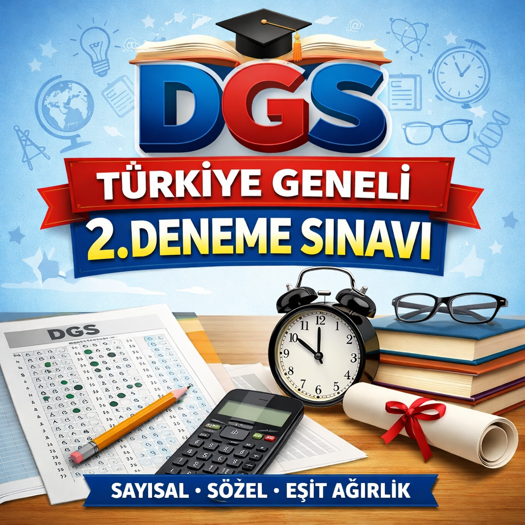 2026 DGS TÜRKİYE GENELİ 2. DENEME SINAVI (PDF)