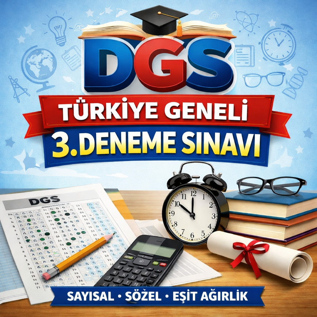 2026 DGS TÜRKİYE GENELİ 3. DENEME SINAVI (PDF)