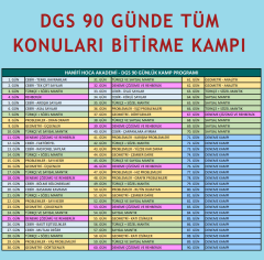 2026 DGS Son 70 Günlük Tekrar Kampı | 6 PDF Kitap 20 Deneme (2. Grup)
