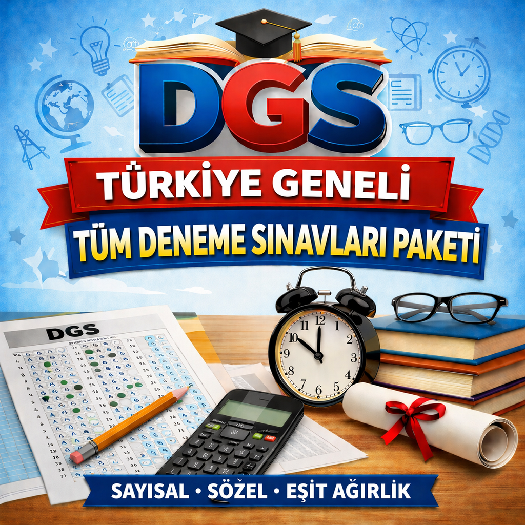 2026 DGS TÜRKİYE GENELİ DENEME SINAVLARI PAKETİ