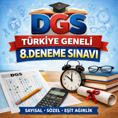 2026 DGS TÜRKİYE GENELİ 8. DENEME SINAVI (PDF) | Final Kampı Hediyeli!